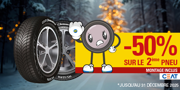 -50% sur le 2ème pneu CEAT posé