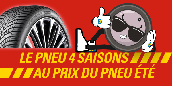 Pneus 4 saisons au prix du pneu été