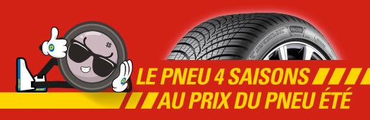 Pneus 4 saisons au prix du pneu été